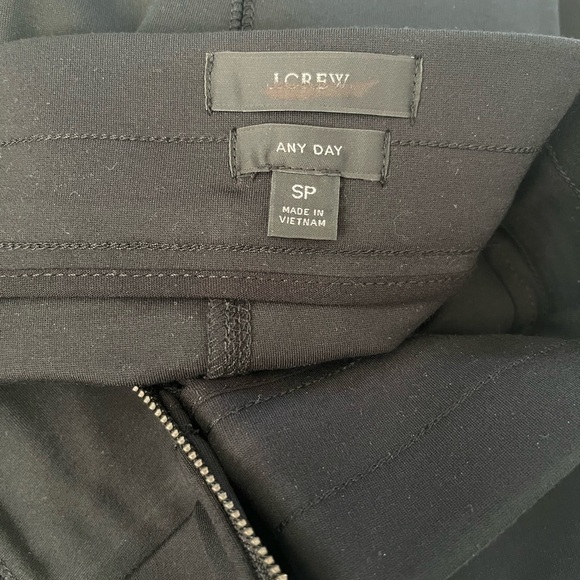 J. Crew Petite pixie pants in stretch ponte BB459 Black PS Small - Picture 6 of 7